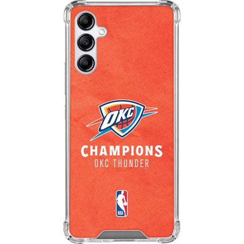 2025 NBA Champions Oklahoma City Thunder Galaxy A15 5G Clear Case